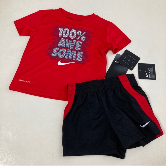 Nike Other - Nike cute baby boy red shorts set 2298